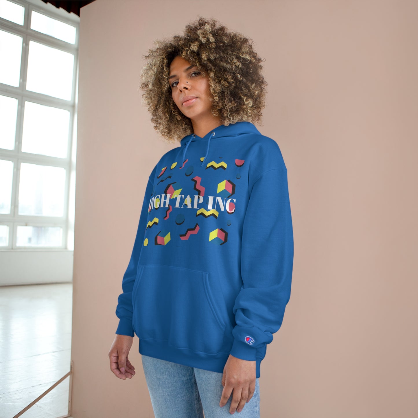 Vibrant Champion Hoodie - High Tap Inc, Colorful Streetwear