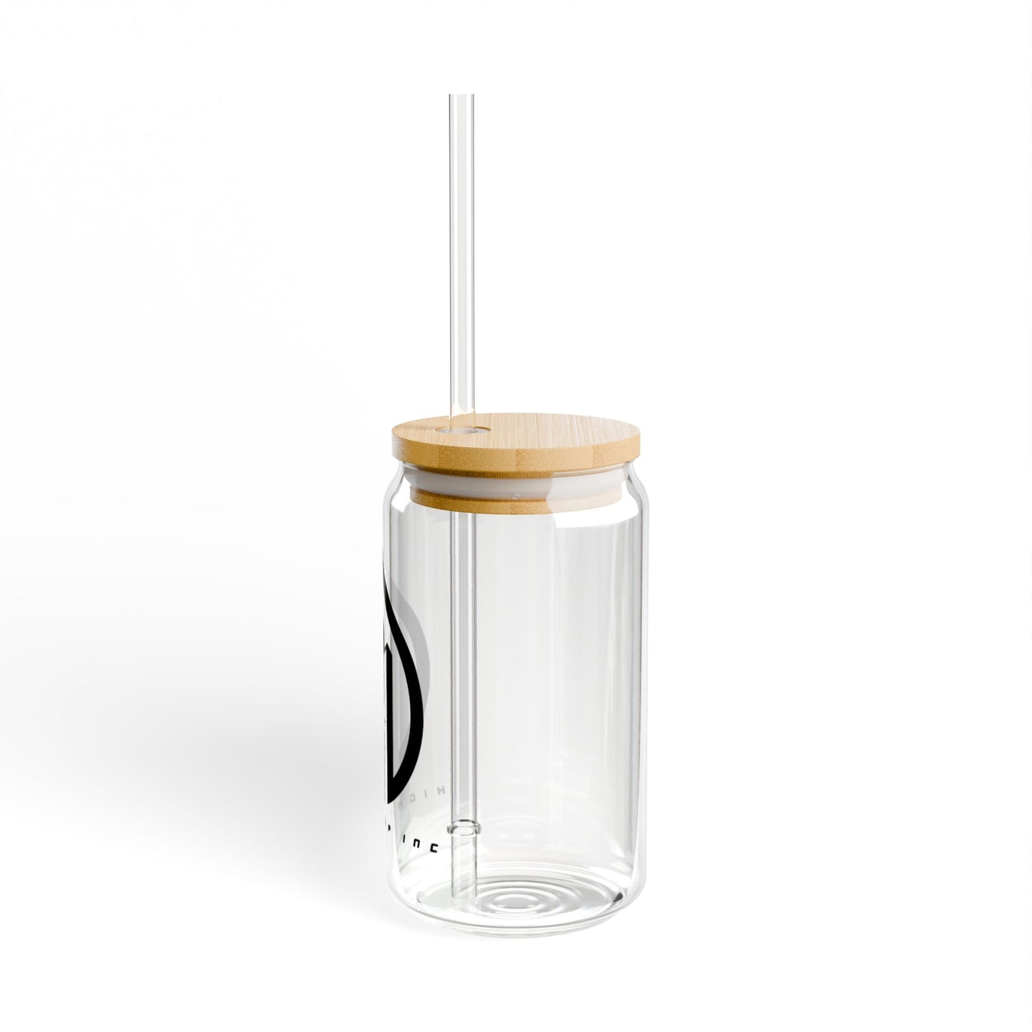 HT Eco-Friendly 16oz Sipper Glass with Bamboo Lid